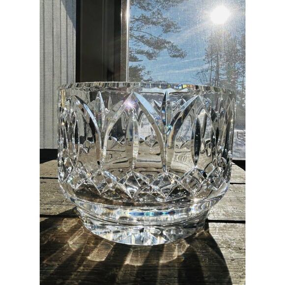 Vintage Astor Crystal Bowl Round Clear Glass Centerpiece - Picture 2 of 16